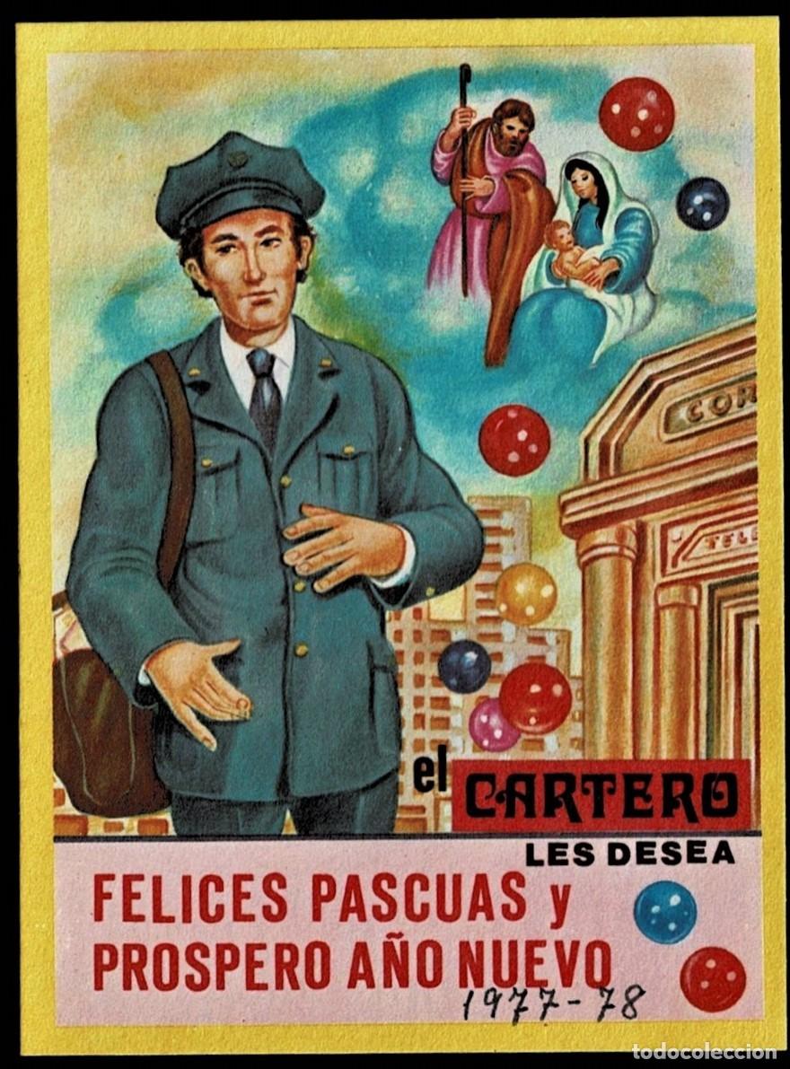 Postales: 0640O - EL CARTERO LES DESEA FELICES PASCUAS Y A&Ntilde;O NUEVO - EDICIONES VIKINGO- 11,3X8,3 CM