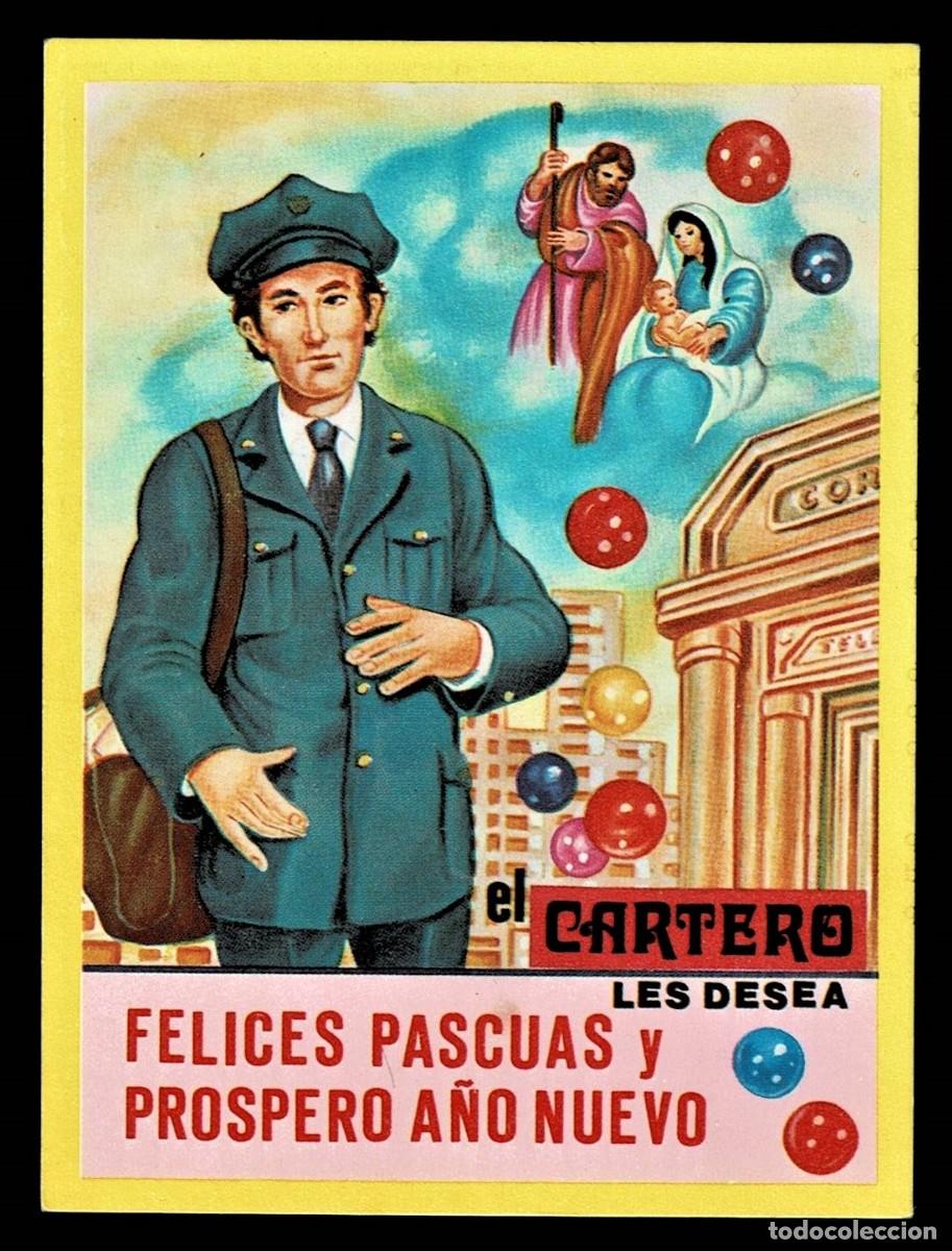 Postales: 0641O - EL CARTERO LES DESEA FELICES PASCUAS Y A&Ntilde;O NUEVO - EDICIONES VIKINGO- 11,3X8,3 CM