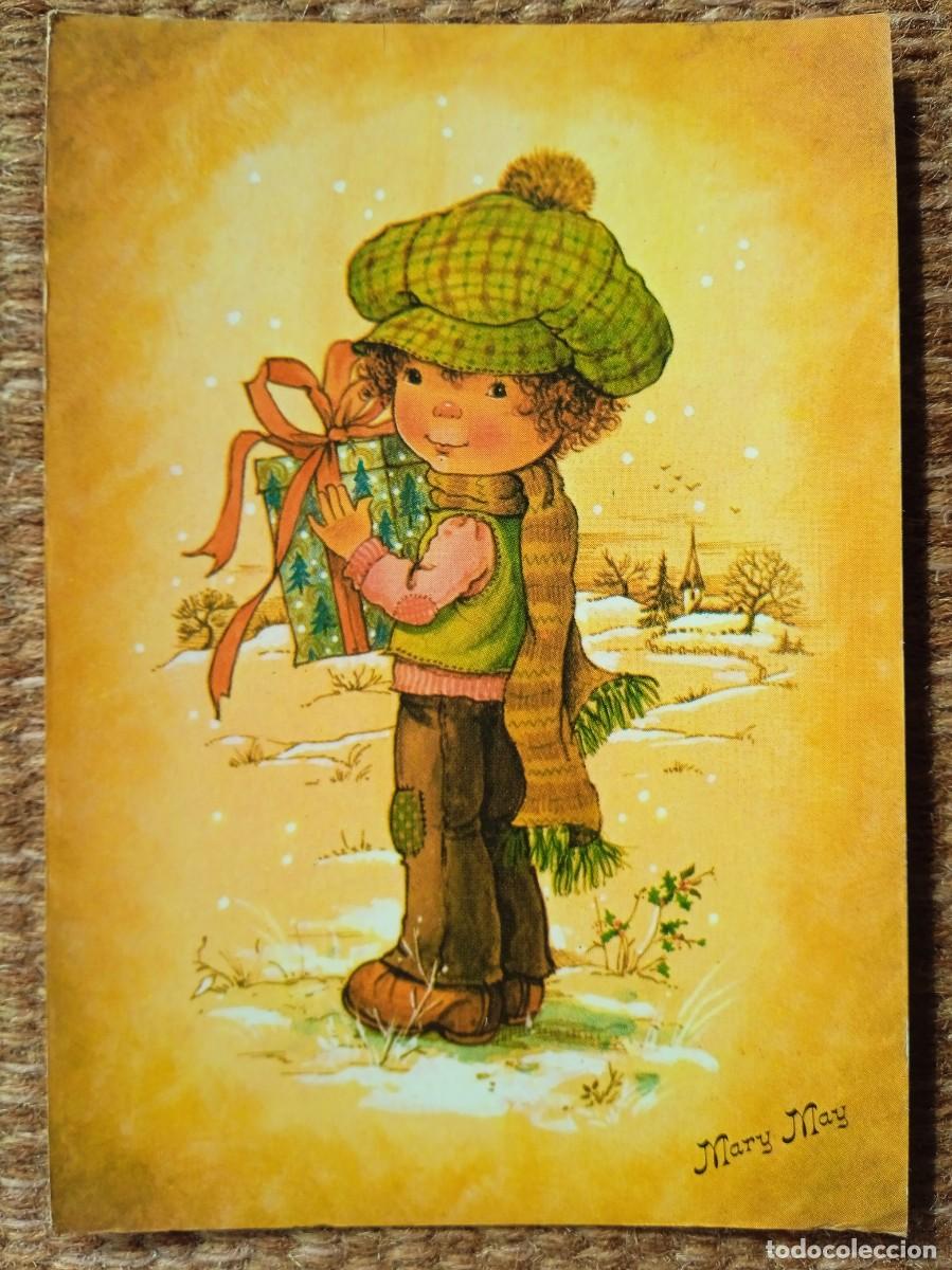 Postcards: NI&Ntilde;O EN NAVIDAD - ILUSTRACION MARY MAY