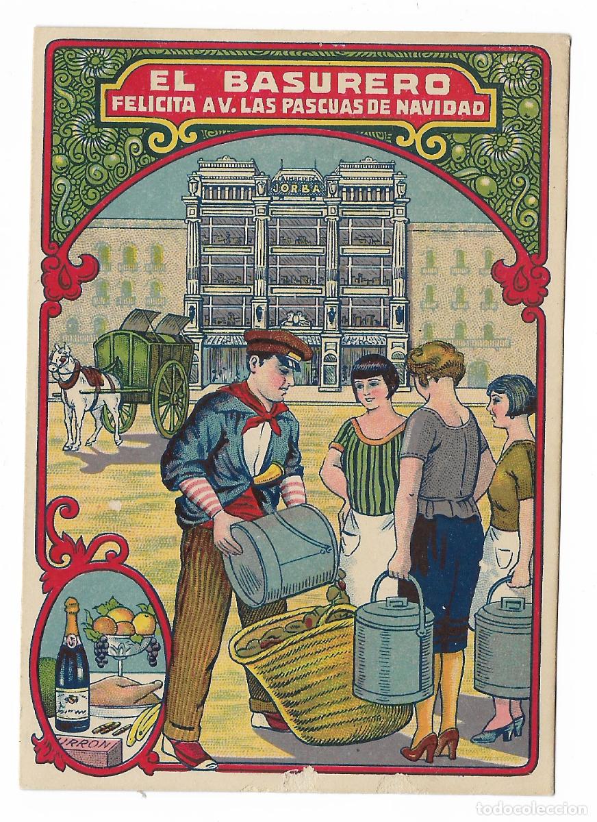 Postales: FELICITACION NAVIDAD ** EL BASURERO ** - Foto 1