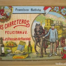 Postales: LOS CARRETEROS-FRANCISCO BATISTA-FELICITACION ANTIGUA NAVIDAD-VER FOTOS-(100.374)