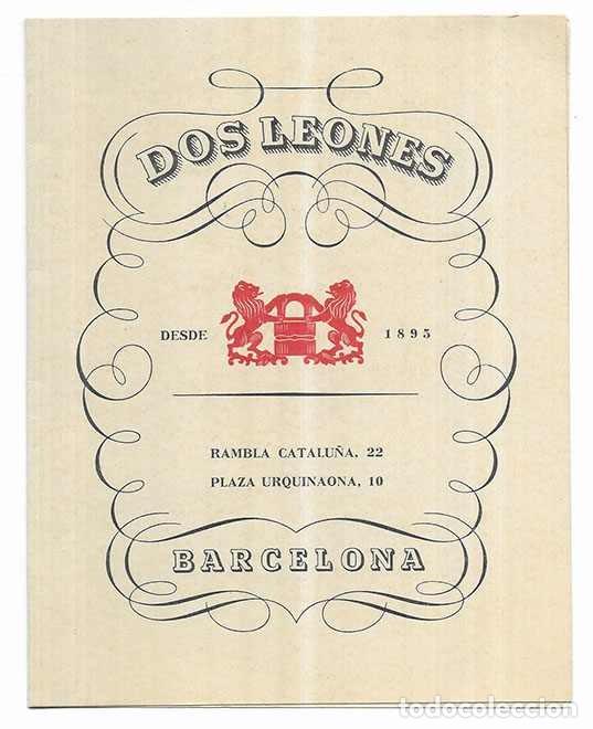 Postales: Felicitacion / Nadala. Ferreteria Dos Leones Ynglada y Barris 1952-1953