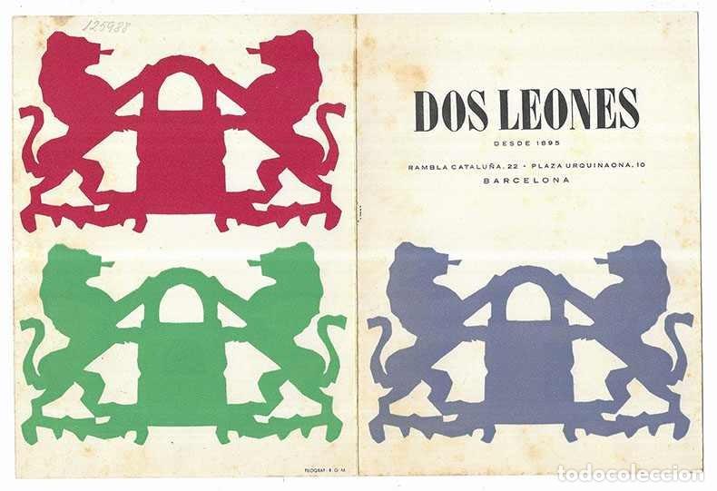 Postales: Felicitacion / Nadala. Ferreteria Dos Leones Ynglada y Barris 1954-1955