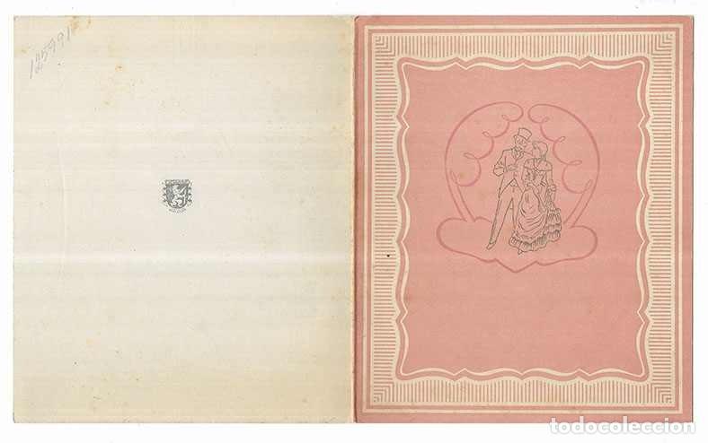 Postales: Felicitacion / Nadala. Fucsia Alta Costura 1947