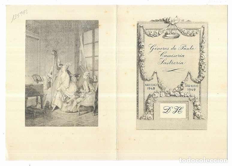 Postales: Felicitacion / Nadala. D H G&eacute;neros de Punto, Camiseria, Sastreria 1948-1949