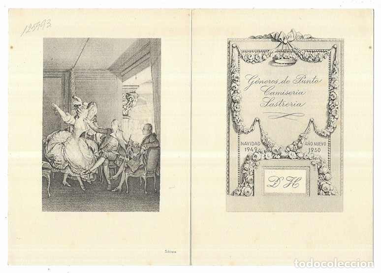 Postales: Felicitacion / Nadala. D H G&eacute;neros de Punto, Camiseria, Sastreria 1949-1950