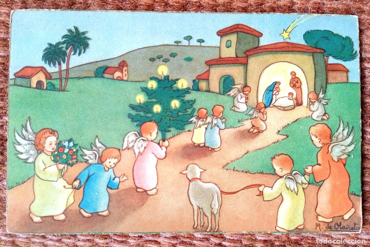 Postales: tarjeta postal navidad - ilustracion m. de ola&ntilde;eto - ediciones colon - belen - nacimiento