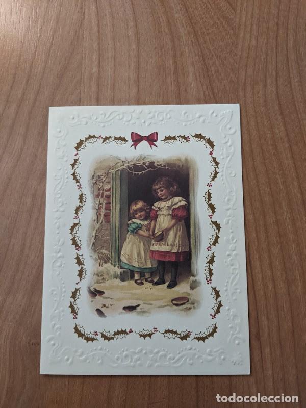 Cartoline: POSTAL NAVIDE&Ntilde;A DOBLE 11 X 14,5 (MANUSCRITA)