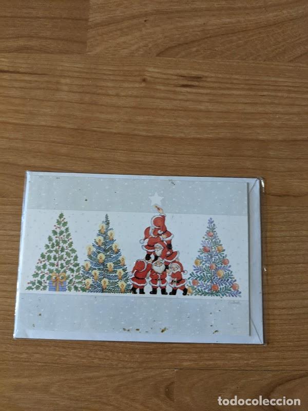 Cartoline: POSTAL NAVIDE&Ntilde;A DOBLE 9 X 13 CON SOBRE (SIN ESCRIBIR)