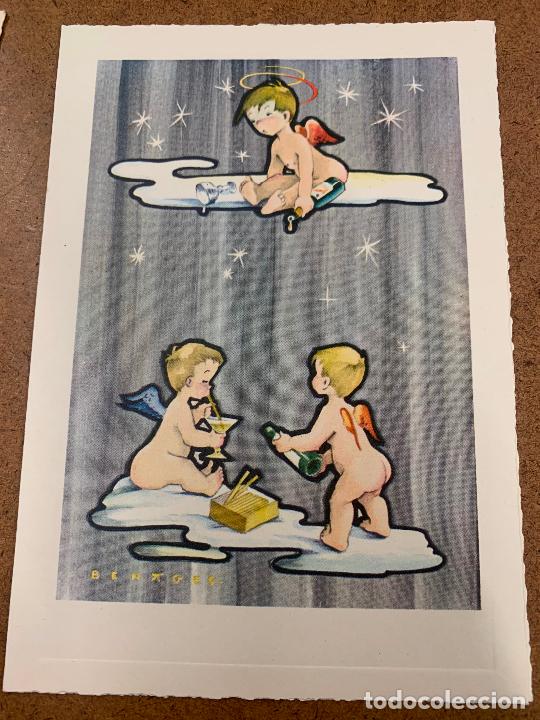 Postcards: Preciosa postal navidad. Ilustra Bentges, diptico, sin escribir. leer descripcion y medidas