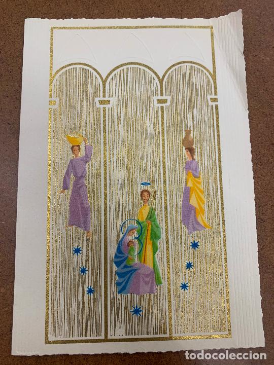 Postcards: Preciosa postal navidad. Desconocemos ilustrador, diptico, sin escribir. leer descripcion y medidas