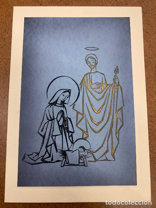 Postcards: Preciosa postal navidad. Desconocemos ilustrador, diptico, sin escribir. leer descripcion y medidas