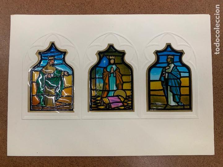 Postcards: Preciosa postal navidad. Desconocemos ilustrador, diptico, sin escribir. leer descripcion y medidas