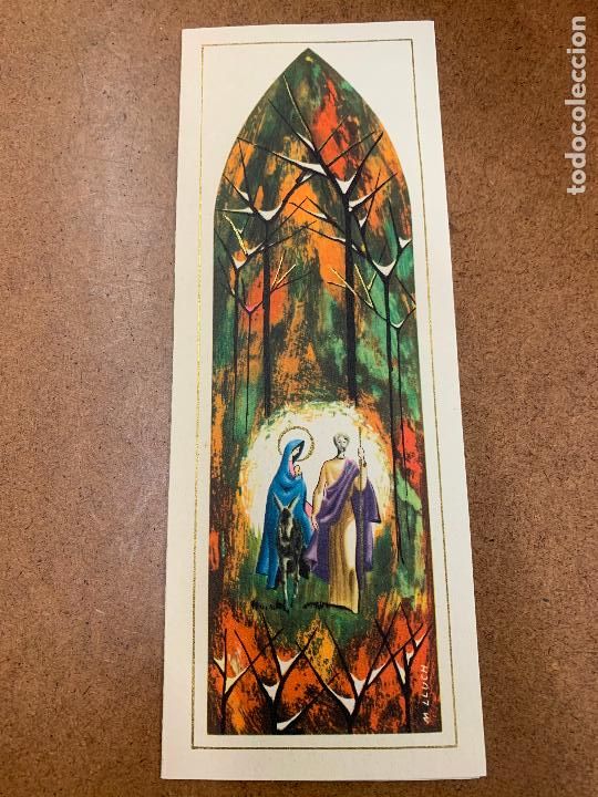 Postcards: Preciosa postal navidad. Ilustra M.Lluch.diptico sin escribir. leer descripcion y medidas