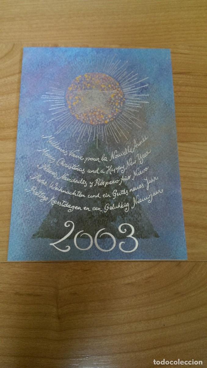 Cartoline: POSTAL NAVIDE&Ntilde;A CDS 2008 &laquo;SOL CON ESTRELLA&raquo; (MANUSCRITA)