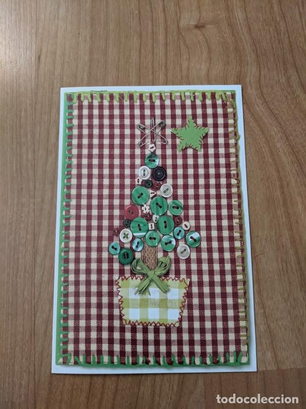 Postales: POSTAL NAVIDE&Ntilde;A &laquo;&Aacute;RBOL CON BOTONES&raquo; - Foto 1