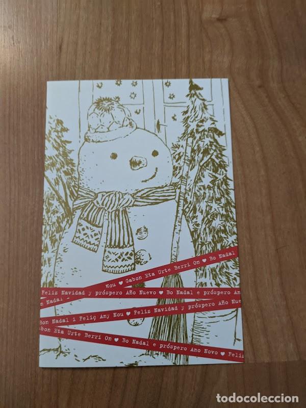 Postales: POSTAL NAVIDE&Ntilde;A &laquo;MU&Ntilde;ECO DE NIEVE&raquo; - Foto 1
