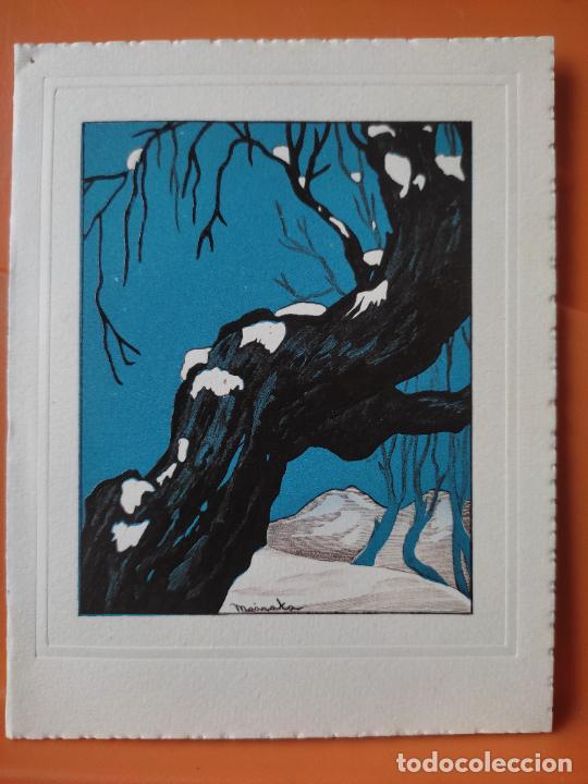 Postais: NAVIDAD 1965 POSTAL ILUSTRACION MAINATA RELIEVE ED ORTIZ ESCRITA 13,5 X 10,5 CMS
