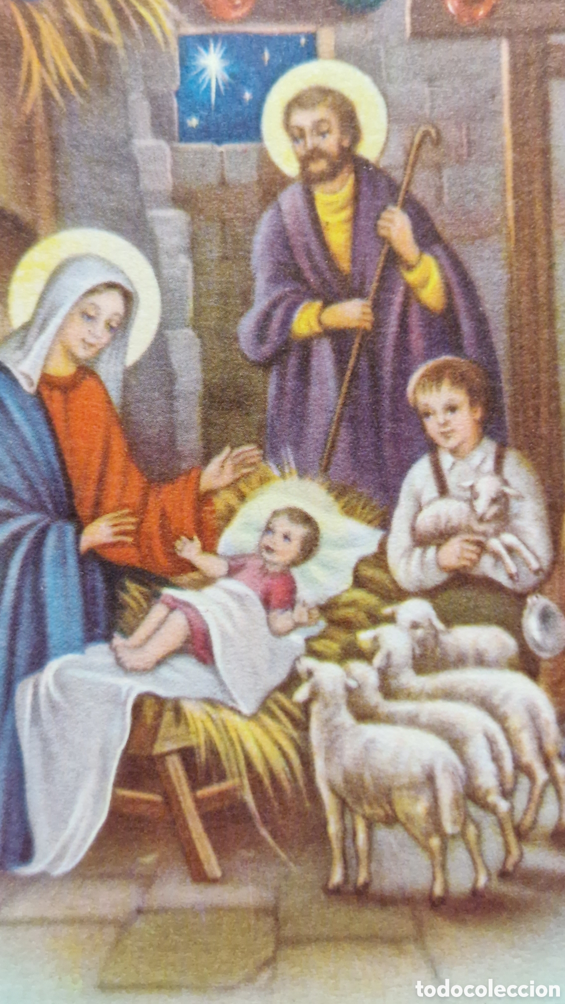 Cartoline: Preciosa postal de Navidad. Diptico. Escrita