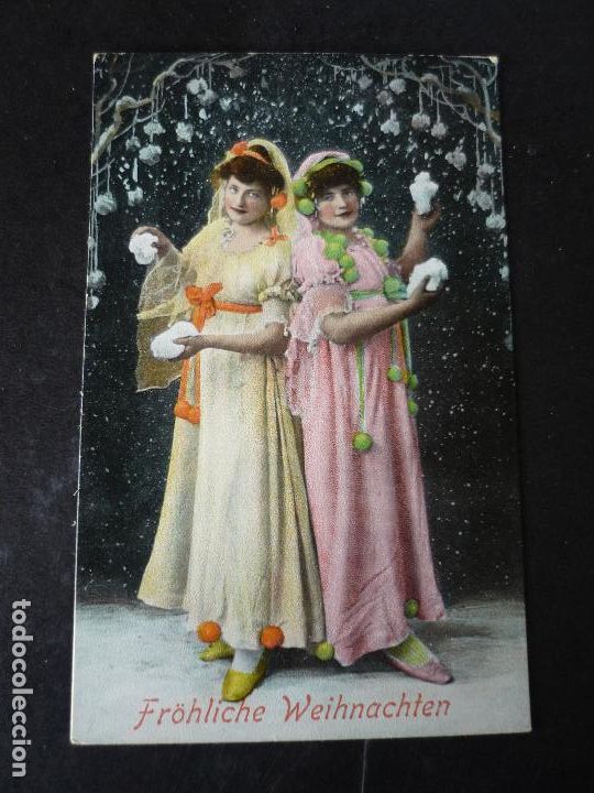 Postales: MUJERES NAVIDAD POSTAL - Foto 1