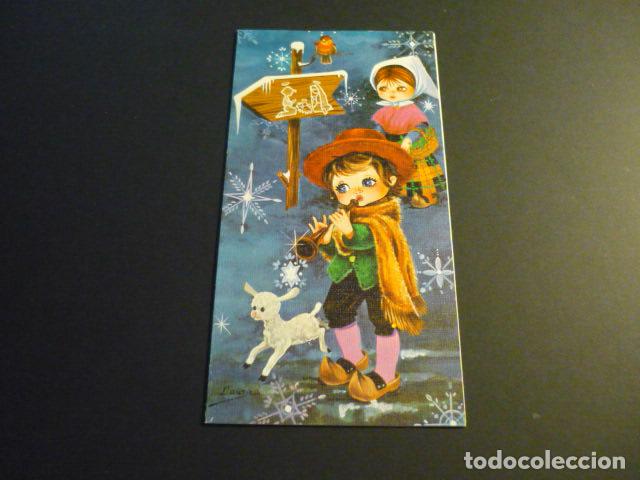 Cartoline: FELICITACION NAVIDAD LAURA ILUSTRADORA 8,5 X 16,5 CMTS