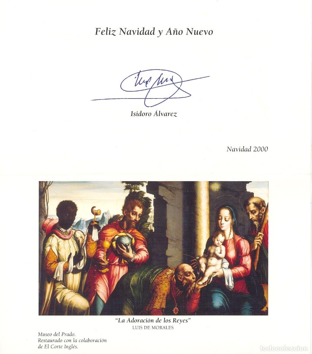 Postales: Felicitaci&oacute;n de Navidad El Corte Ingles. Patrocinador del Museo del Prado. Diciembre 2000.