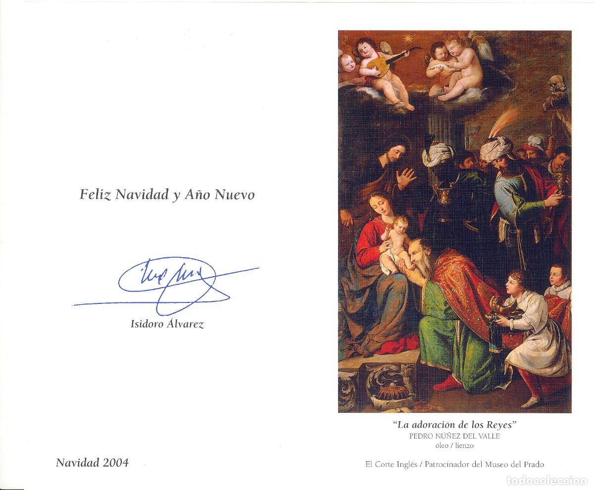 Postales: Felicitaci&oacute;n de Navidad El Corte Ingles. Patrocinador del Museo del Prado. Diciembre 2004.