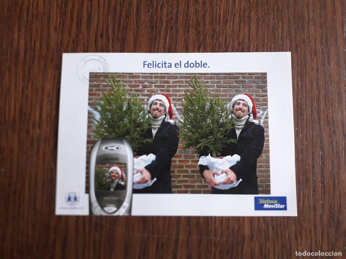 Cartoline: postal felicitaci&oacute;n navidad, telef&oacute;nica Movistar, ayuda ni&ntilde;os necesitados, aldeas infantiles SOS