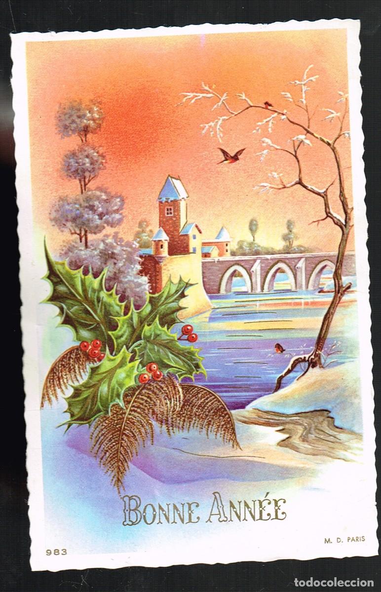 Postais: 1973 POSTAL NAVIDE&Ntilde;A FRANCESA, ENTRE PRIMOS &rdquo;BONNE ANN&Eacute;E&rdquo; DE TOULOUSE A MOI&Agrave;