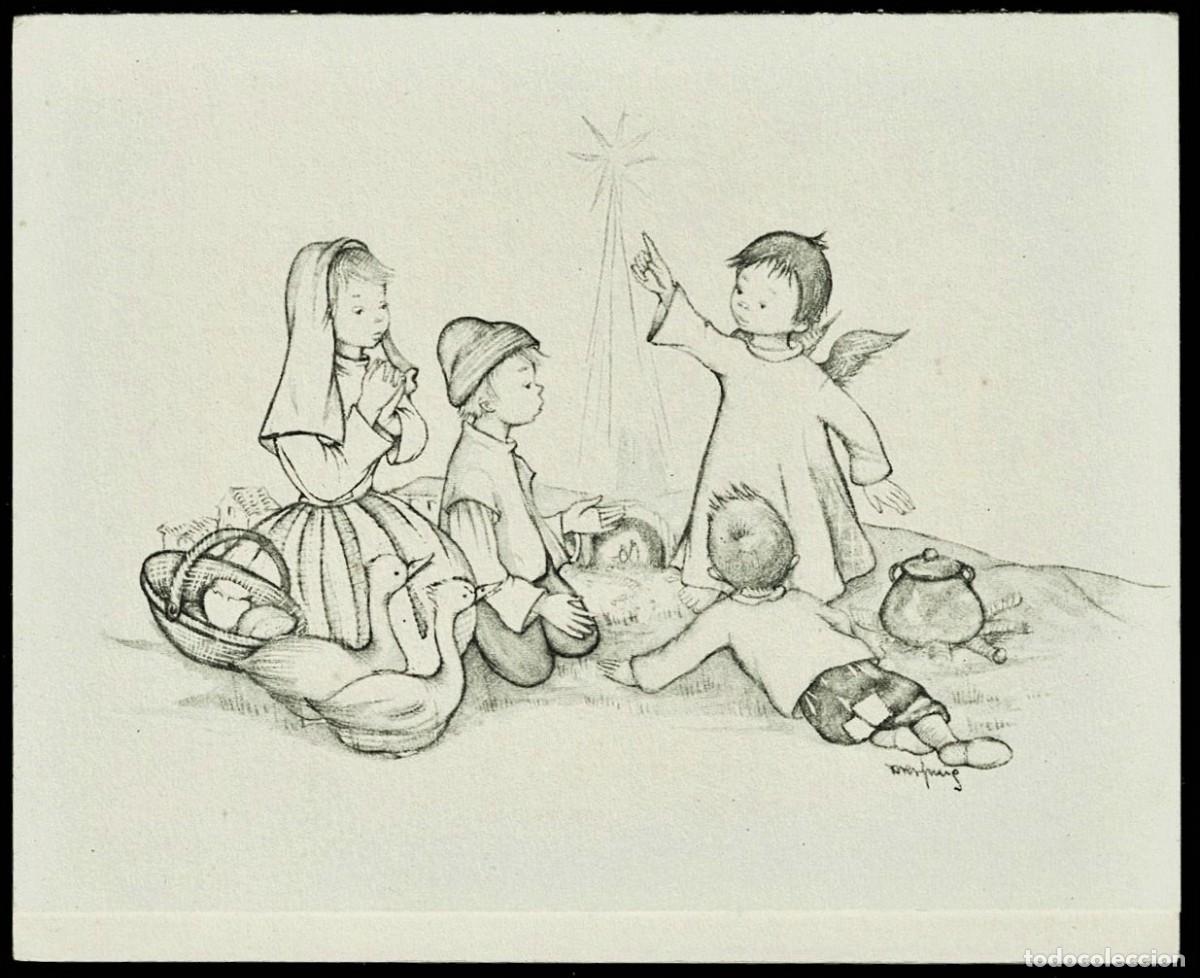 Postkarten: 6049N -ROSER PUIG - EDICIONES RG. QUERUBIN MODELO 3 - DIPTICA 14,5X11,5 CM