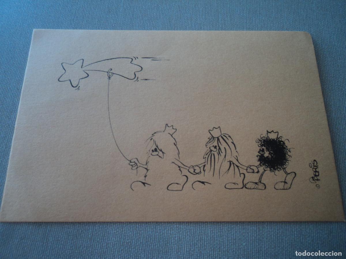 Postales: felicitacion de navidad, ilustra peris, circulada 1981