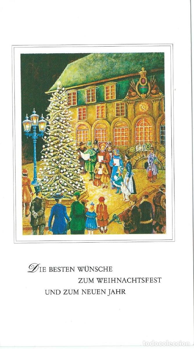Postais: TARJETA POSTAL. D&Iacute;PTICO. ALEMANIA. NAVIDAD. ESCRITA. CIRCULADA BAJO SOBRE.