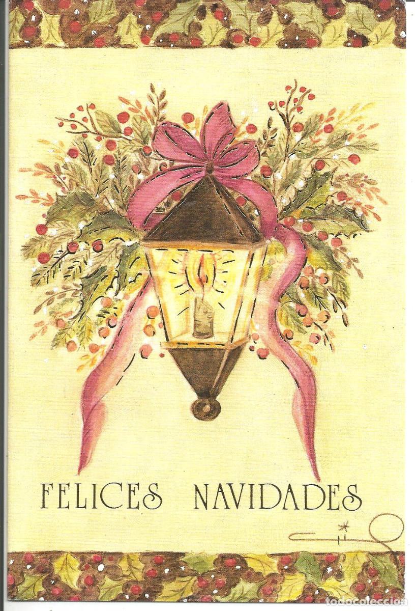 Postales: FELICITACION NAVIDAD *CRIS* - FAROL NAVIDE&Ntilde;O - EDIC. SUBI 12666-2 - DIPTICA, 17,5X11,5 CM