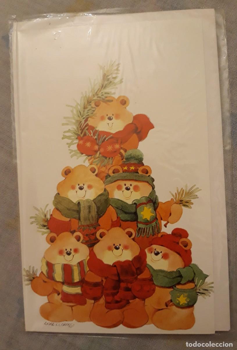 Postais: -85114 POSTAL DIBUJO OSOS EN &Aacute;RBOL DE NAVIDAD, ILUSTRACION ANNA LLORENS, EDICROMO SERIE 7621/2