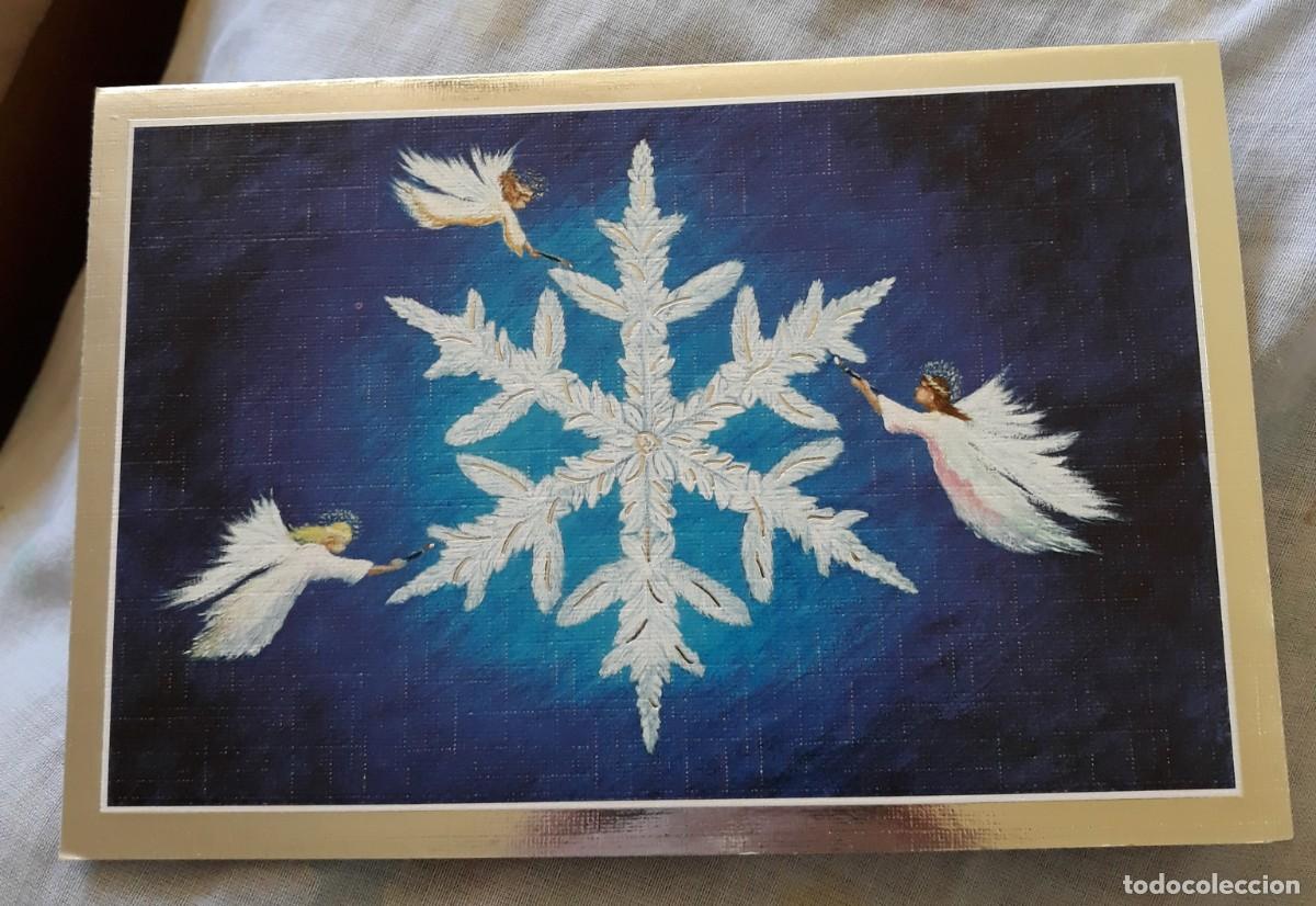Postais: -85182 POSTAL DIBUJO ESTRELLA DE NAVIDAD, PINTADO CON LA BOCA, N&deg; E 712, ASOCIACI&Oacute;N DE PINTORES CON