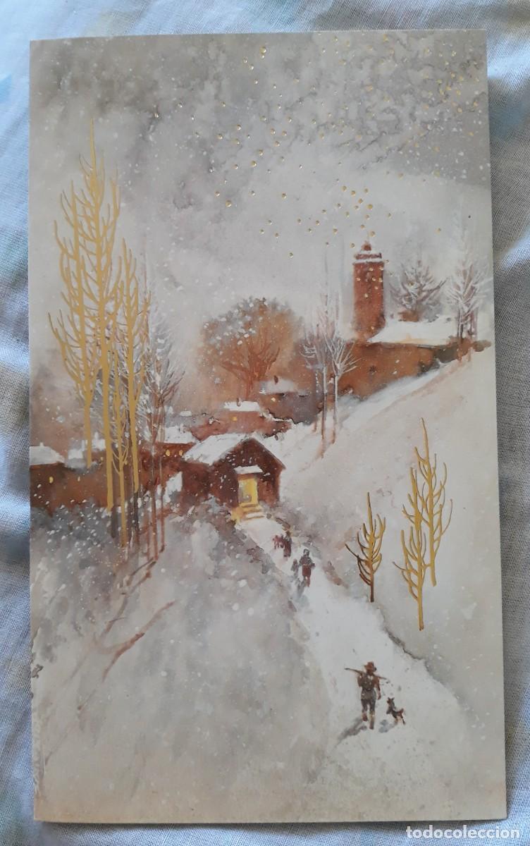 Postcards: -85186 POSTAL PINTURA NAVIDAD, CAMINO HACIA EL PORTAL, EDICROMO SERIE 9138/2