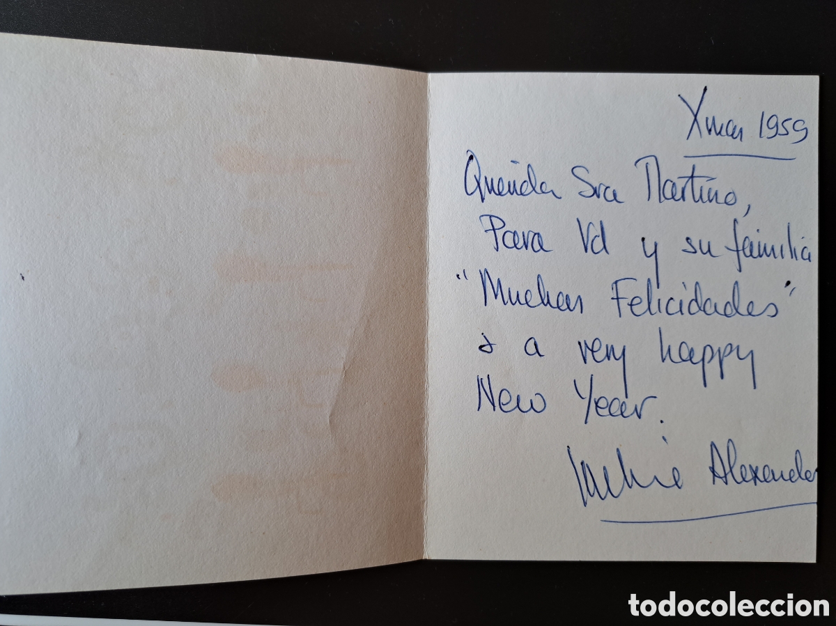 Postales: Tarjeta postal de Navidad Mir&oacute; - 1959 - Foto 2