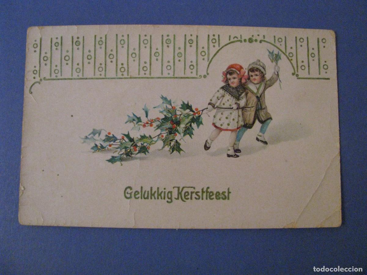 Cartoline: POSTAL DE NAVIDAD. FELIZ A&Ntilde;O NUEVO. PA&Iacute;SES BAJOS.