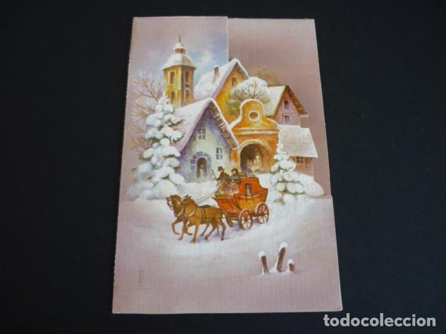 Postais: FELICITACION NAVIDAD LOPEZ ILUSTRADOR 12,5 X 8,5 CMTS DESPLEGABLE
