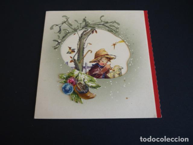Cartoline: FELICITACION NAVIDAD NURIA BAR&Oacute; ILUSTRADORA 11 X 11 CMTS DESPLEGABLE