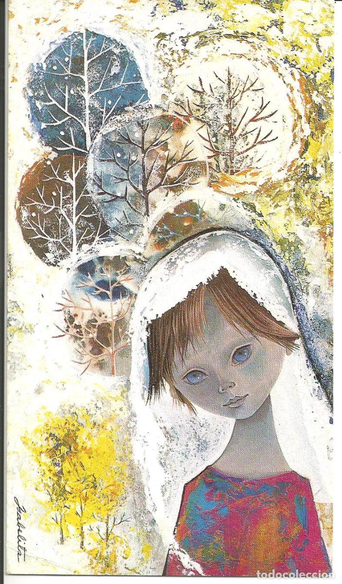 Postales: FELICITACION NAVIDAD *ISABELITA* - EDIC. CIRO T-4 - DIPTICA, 17X9,5 CM - A&Ntilde;O 1967