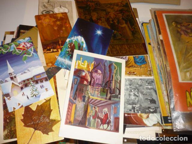 Postales: LOTE 100 FELICITACIONES DE NAVIDAD, IMPRESAS POR FIRMAS COMERCIALES