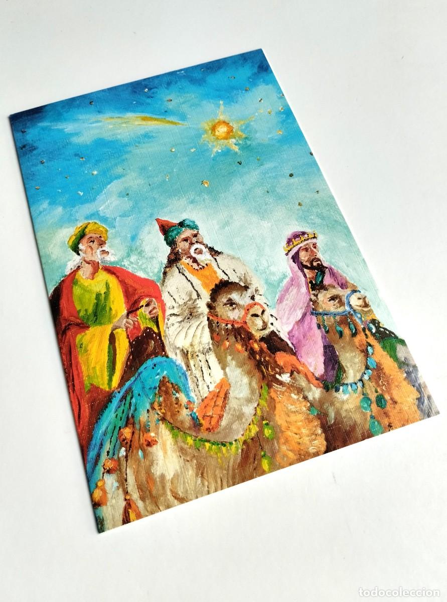 Cartoline: Postal navide&ntilde;a No. E-913 Oro, Incienso y Mirra Jan Sporek Asociaci&oacute;n de Pintores con la Boca y Pie