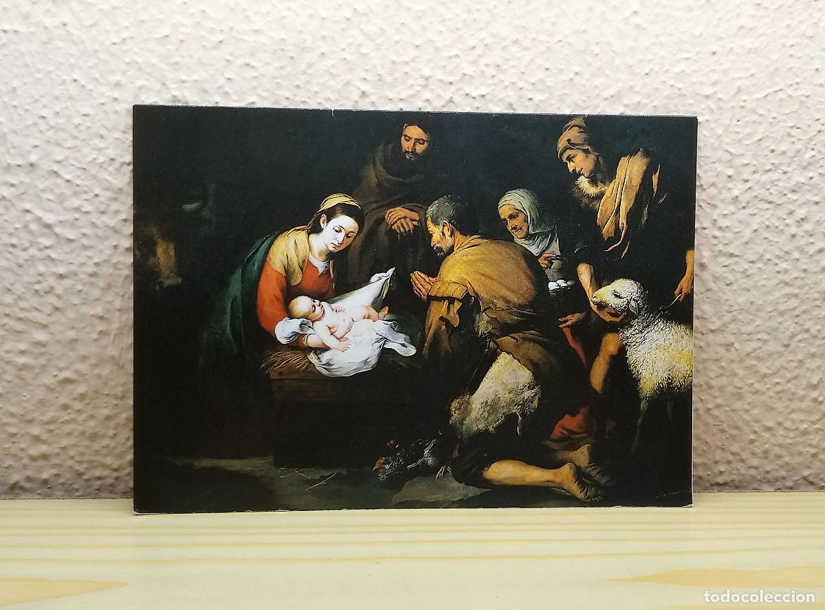 Postais: Felicitaci&oacute;n de Navidad - Christmas - Unicef - Adoraci&oacute;n de los pastores (Esteban Murillo)