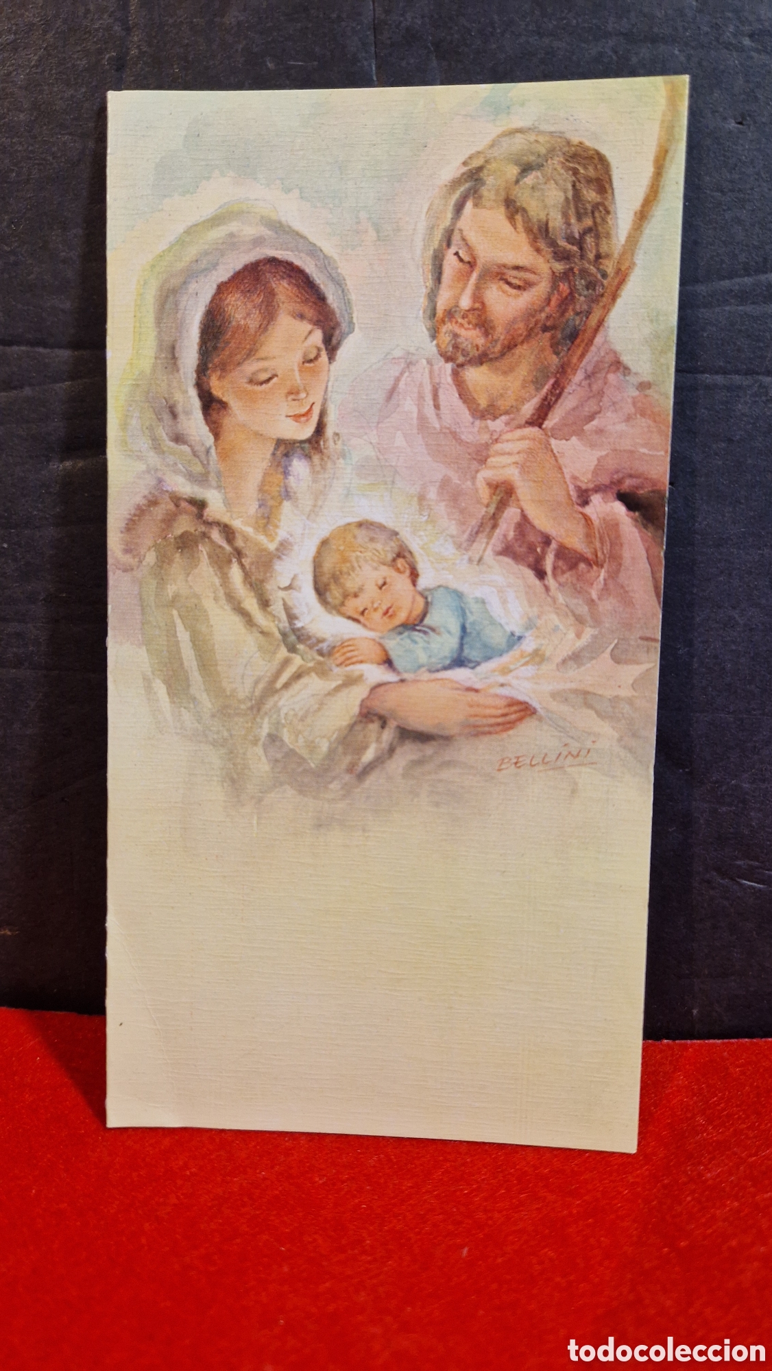 Postales: Preciosa postal de Navidad. Bellini. Diptico. Escrita - Foto 2