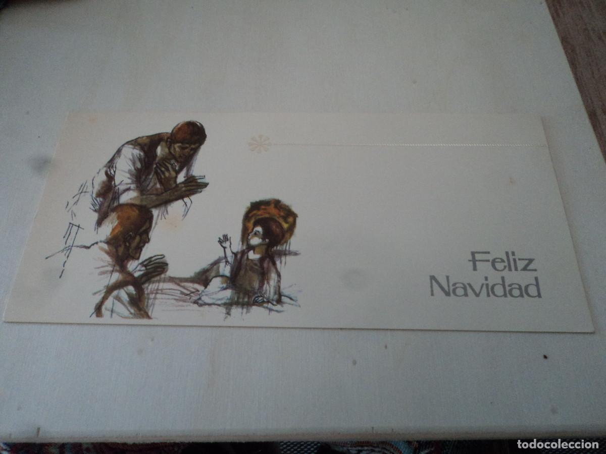 Postales: felicitacion navide&ntilde;a de luis tusquets terrats, 1968, diptico 20 x 9,5 cm
