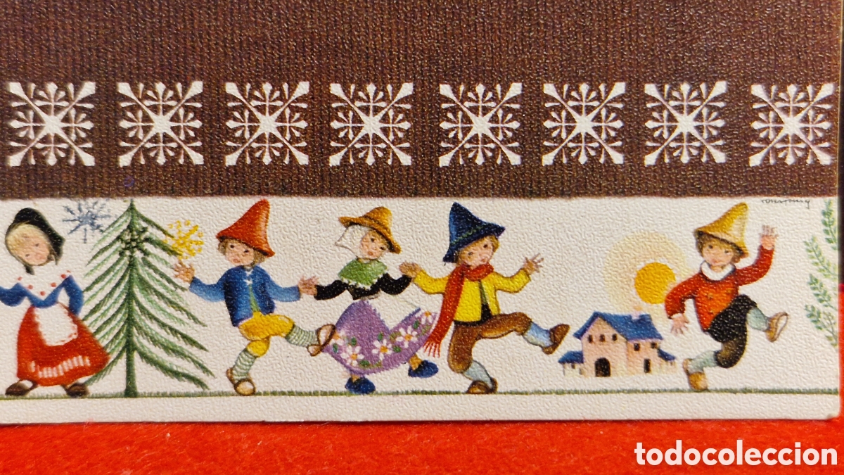 Postais: Preciosa postal de Navidad. Diptico. Escrita