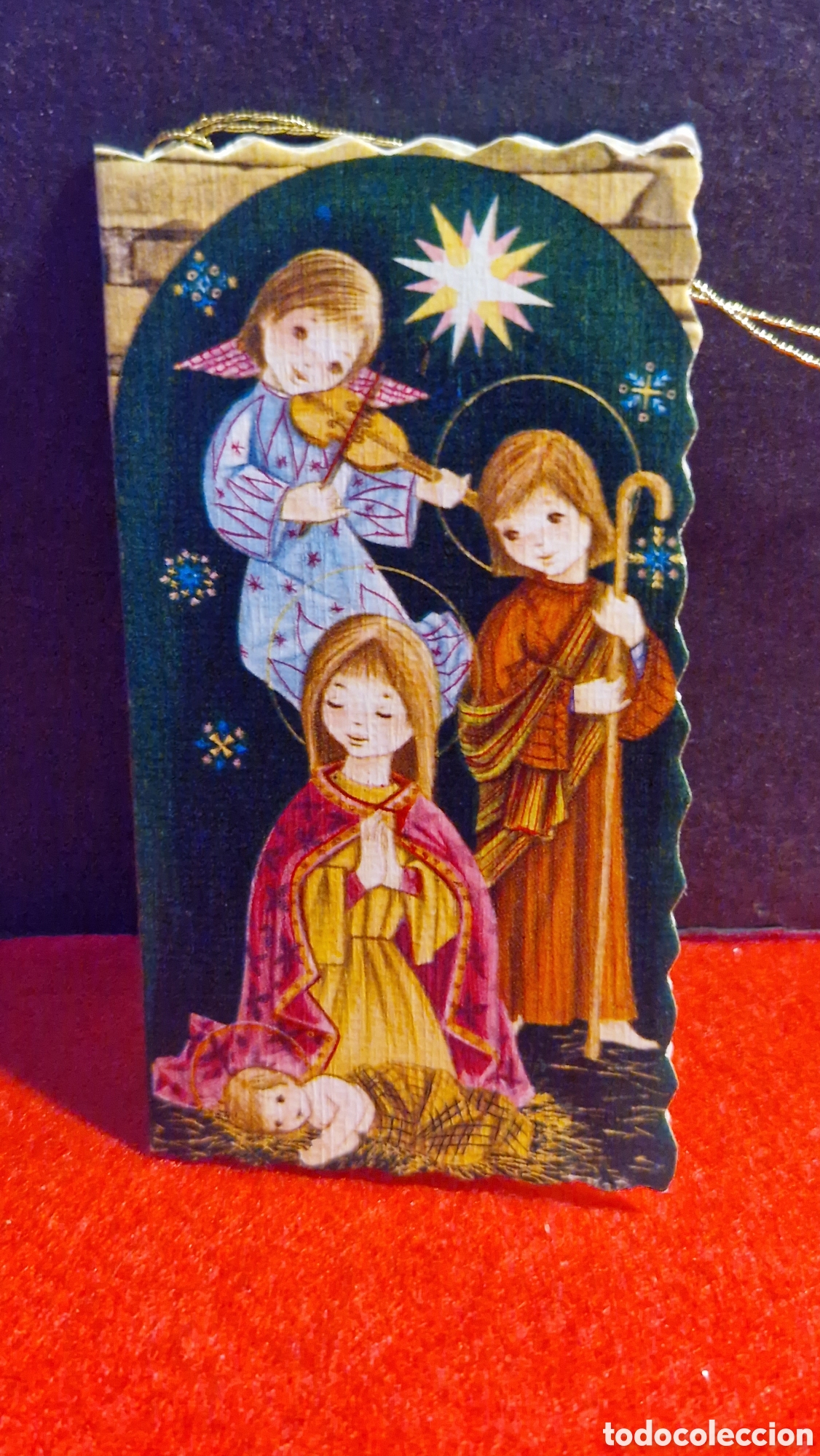 Postales: Preciosa postal de Navidad. Diptico. Escrita - Foto 2