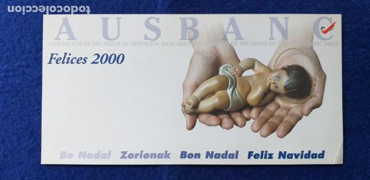 Postcards: Postal de felicitaci&oacute;n Navidad. A&ntilde;o 2000. Ausbanc, asociaci&oacute;n usuarios banca bancos bancario