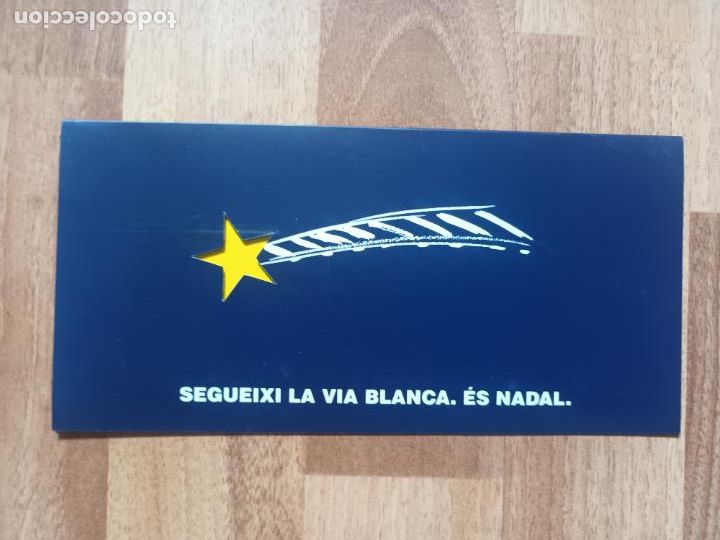 Postales: FELICITACION FERROCARRILS GENERALITAT DE CATALUNYA LA VIA BLANCA VALL DE NURIA. LA MOLINA ESQUI TREN
